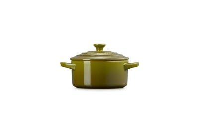 Le Creuset Stoneware Mini Round Cocotte, 8 oz., Olive - Image 4