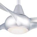 Minka-Aire F844-SL, Light Wave, 52" Ceiling Fan, Silver