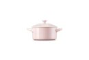 Le Creuset Stoneware Mini Round Cocotte, 8 oz., Chiffon Pink