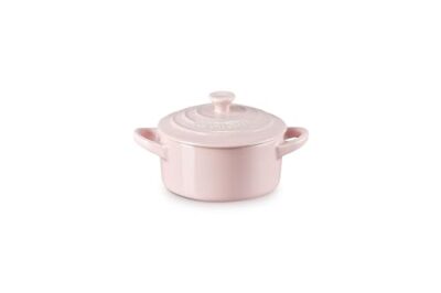 Le Creuset Stoneware Mini Round Cocotte, 8 oz., Chiffon Pink - Image 2