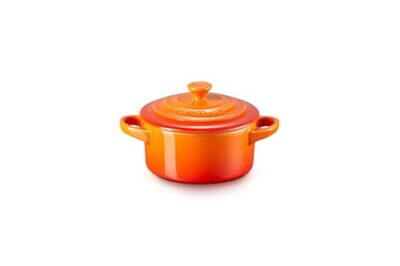 Le Creuset Stoneware Mini Round Cocotte, 8 oz., Flame - Image 2