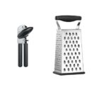 OXO Good Grips Soft-Handled Manual Can Opener & Cuisinart Boxed Grater, Black, One Size