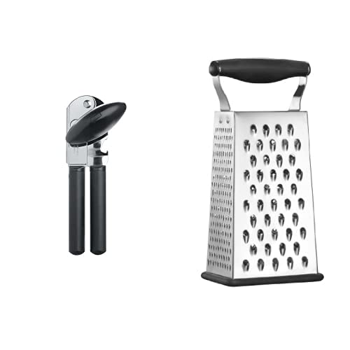 OXO Good Grips Soft-Handled Manual Can Opener & Cuisinart Boxed Grater, Black, One Size
