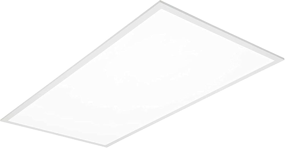 Hyperikon 2x4 Foot LED Backlit Flat Panel, 30W/40W/50W, Recessed Troffer, Color Changing Tunable 3500K/4000K/5000K, Dimmable Light Fixture, DLC, UL Listed, 4 Pack