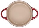 Le Creuset Stoneware Mini Round Cocotte, 8 oz., Cerise