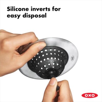 OXO Good Grips Silicone Sink Drain Strainer - Image 3
