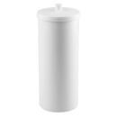 iDesign Plastic Toilet Paper Holder, The Kent Collection – Hold 3 Rolls of Toilet Paper, 6.25" x 6.25" x 15.5", White