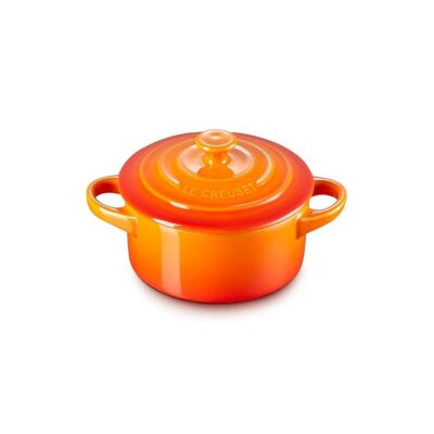 Le Creuset Stoneware Mini Round Cocotte, 8 oz., Flame