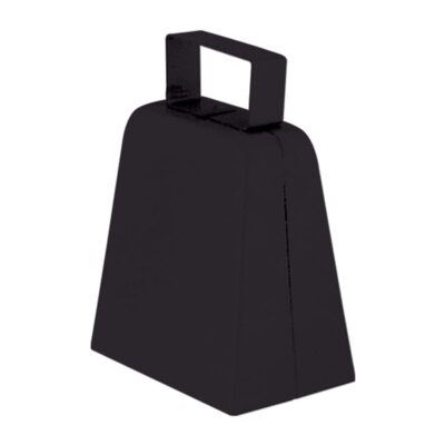 Beistle Black Cowbells, 4" - Image 2
