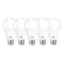 LE LED Light Bulbs 60 Watt Equivalent, 9W 800 Lumens Non-Dimmable, Daylight White 5000K, A19 E26 Standard Medium Base, 10000 Hour Lifetime 5 Count (Pack of 1)