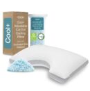 Coop Home Goods Cool+ Cut-Out Adjustable Pillow King with Cooling Gel & Shoulder Cut-Out for Head Support, Side Sleeper Pillow, Neck Support for Sleeping, CertiPUR-US/GREENGUARD Gold