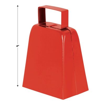 Beistle Red Cowbells, 4" - Image 2