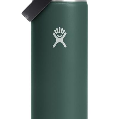 Hydro Flask 24 Oz Wide Flex Straw Cap Bottle - Insulated Stainless Steel - Wide Straw Lid, Non Spill, Leakproof in Fir