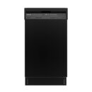 Honeywell 18 Inch Dishwasher with 8 Place settings, 6 Washing Programs, Stainless Steel Tub, UL/Energy Star- Black