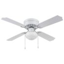 Portage Bay 51491 Cherry Hill Ceiling Fan, 42, White