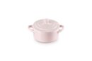 Le Creuset Stoneware Mini Round Cocotte, 8 oz., Chiffon Pink
