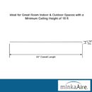 Minka-Aire 60 Inch Ceiling Fan Downrod - White - DR560-44