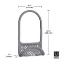 UMBRA Sling Kitchen Sink Accessory, Single-Sided Sponge Holder, Charcoal