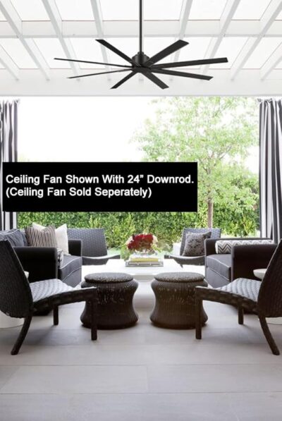 Minka-Aire 24 Inch Ceiling Fan Downrod - Coal - DR524-CL… - Image 5