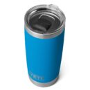 YETI Rambler 20 oz Tumbler, Stainless Steel, Vacuum Insulated with MagSlider Lid, Big Wave Blue
