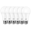 LE 100W Equivalent LED Light Bulbs, 14W 1500 Lumens 2700K Warm White Non-Dimmable, A19 E26 Standard Base, 10000 Hour Lifetime, Pack of 6