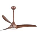 MINKA-AIRE F844-DK Light Wave 52 Inch Ceiling Fan with LED Light Kit, Brown Distressed Koa Finish
