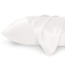 Bedsure King Size Satin Pillowcase Set of 2 - Ivory Silky Pillow Cases for Hair and Skin with Envelope Closure, Similar to Silk Pillow Cases, Gifts for Women Men, 20x36 Inches, 2pcs