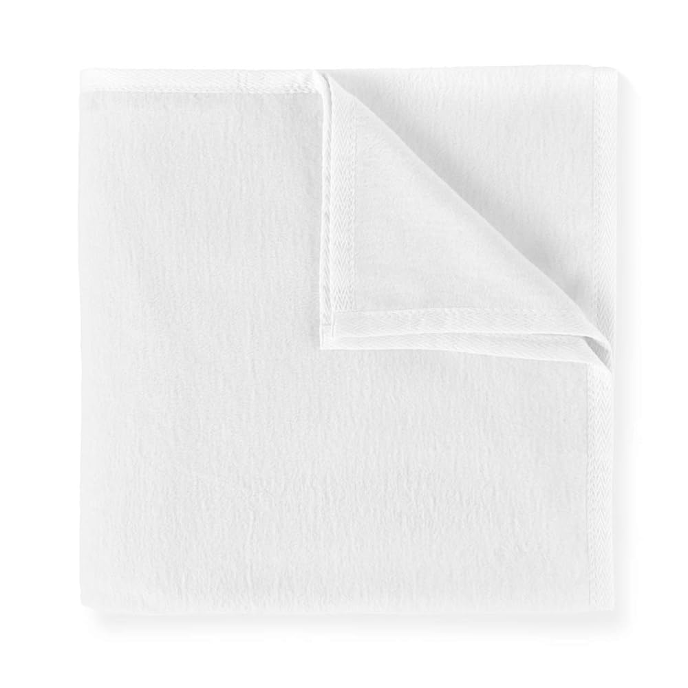 Peacock Alley All Seasons Luxury Cotton Blanket – 100% Long Staple Cozy Cotton Blanket for Sofa, Bed, and Crib - Crib Size, White