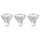 Lepro GU10 LED Light Bulbs Non-Dimmable, 2700K Soft Warm Light GU10 Bulb Replacement for Recessed Track Lighting, 4W LED Bulbs with 100°Flood Beam for Kitchen, Range Hood, Living Room, Bedroom, 3 Pack