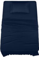 Utopia Bedding Twin XL Sheet Set – 3 Piece Bed Sheets for Twin XL Size Bed, Soft and Breathable Microfiber, Includes 1 Fitted Sheet, 1 Flat Sheet and 1 Pillowcase (Navy Blue)