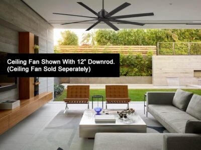 Minka-Aire 12 Inch Ceiling Fan Downrod - Coal - DR512-CL - Image 5