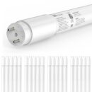 JESLED 20-Pack T8 LED Tube Lights 4Ft, 14W 2450LM 5000K, Single or Double End Powered, Plug and Play or Ballast Bypass, Type A+B 4 Foot T10 T12 Fluorescent Bulbs Replacement, Frosted