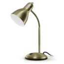 LEPOWER Metal Desk Lamp, Adjustable Goose Neck Table Lamp, Eye-Caring Study Desk Lamps for Bedroom, Study Room and Office (Bronze)