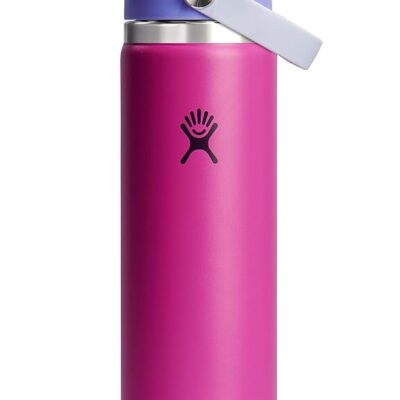 Hydro Flask 24 Oz Wide Flex Straw Cap Bottle - Insulated Stainless Steel - Wide Straw Lid, Non Spill, Leakproof in Holiday Punch