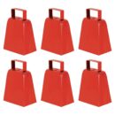 Beistle Red Cowbells, 4"