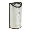 Honey-Can-Do Stainless Steel Plastic Bag Saver & Trash Bag Dispenser, Wall-Mounted Plastic Bag Organizer for Kitchen, Pantry, Garage, Durable Stainless Steel Storage for Grocery Bags and Space-Saving