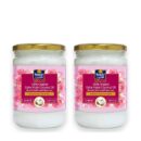 Parachute Advansed SkinPure 100% Organic Extra Virgin Coconut Oil with Rose Oil |Face & Body Oil Moisturizer |Boosts Collagen| Cold Pressed | 6.7 fl.oz | Glass Jar (Pack of 2)