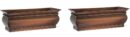 H Potter Herb Planter Pots Succulent Window Box Rectangular Indoor Outdoor Flower Garden Planters Dimensions 16 x 6 x 5.75 Inches (2)