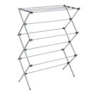 Honey-Can-Do Collapsible Laundry Drying Rack, Sturdy Steel, Foldable & Portable Clothes Drying Rack, Space-Saving Design, Indoor & Outdoor Drying, Ideal for Laundry Room 50lb Capacity, Silver