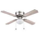 Portage Bay 51490 Cherry Hill Ceiling Fan, 42, Brushed Nickel
