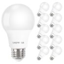 Lepro LED Light Bulbs 60 Watt Equivalent, 9W 800 Lumens Non-Dimmable, Warm White 2700K, A19 E26 Standard Medium Base, 10000 Hour Lifetime 10 Count (Pack of 1)