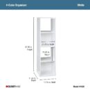Closetmaid 4 Cube Stackable Storage, White