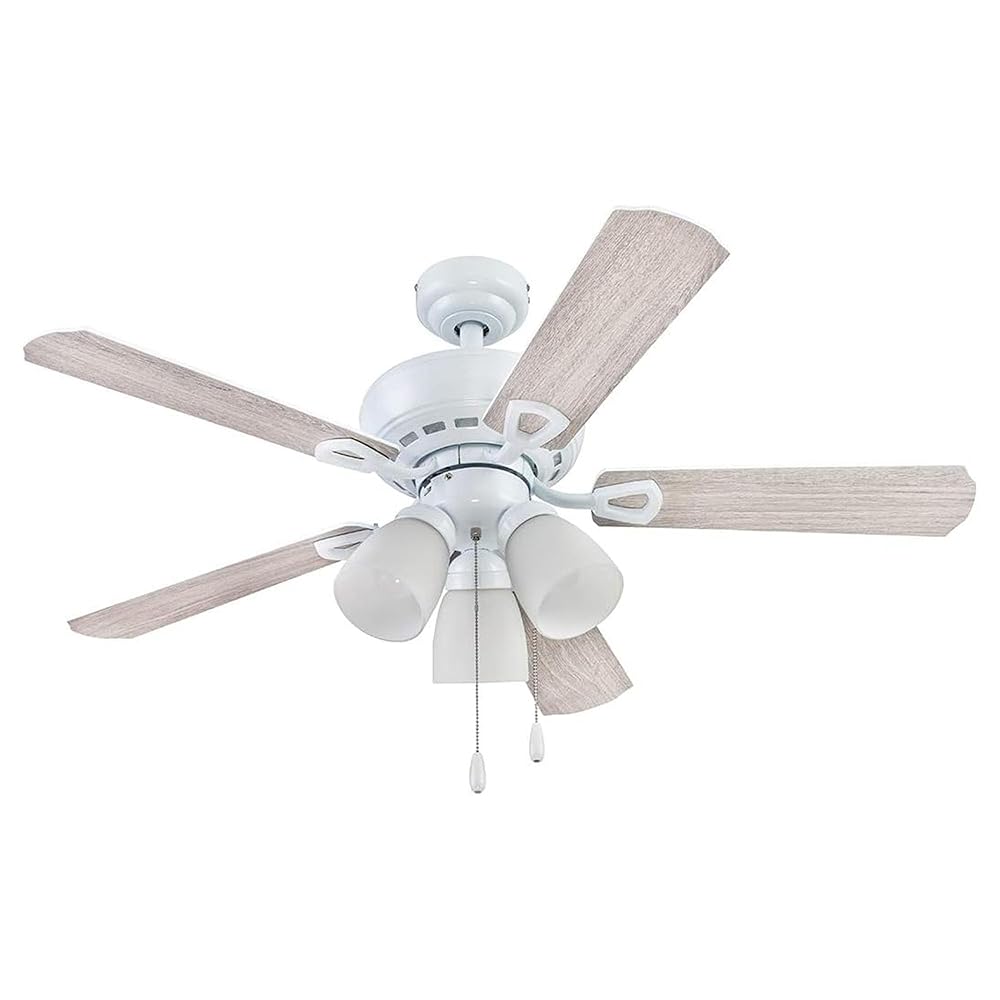 Portage Bay 51444 Miller Park Ceiling Fan, 44, White