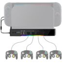 Cooling Fan Dock Station Compatible with Nintendo Switch 2, Adapter Compatible with Gamecube Controller, Dual-Fan Cooling System with 2 USB Ports for Charging Data