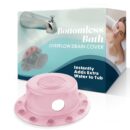 SlipX Solutions Bottomless Bath | Overflow Drain Cover for Tub | Best Gifts for Mom, Spa & Bath Accessories | Drain Block, Water Stopper Plug | Bath Essentials for Women | 4" Diameter, Coral