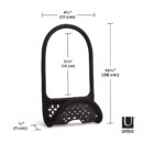 Umbra Sling Kitchen Sink Accessory, Single-Sided Sponge Holder, Black