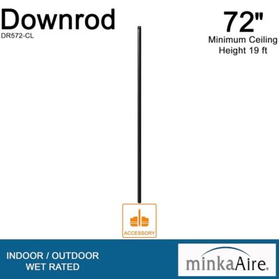 Minka-Aire 72 Inch Ceiling Fan Downrod - Coal - DR572-CL - Image 4