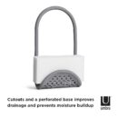 UMBRA Sling Kitchen Sink Accessory, Single-Sided Sponge Holder, Charcoal