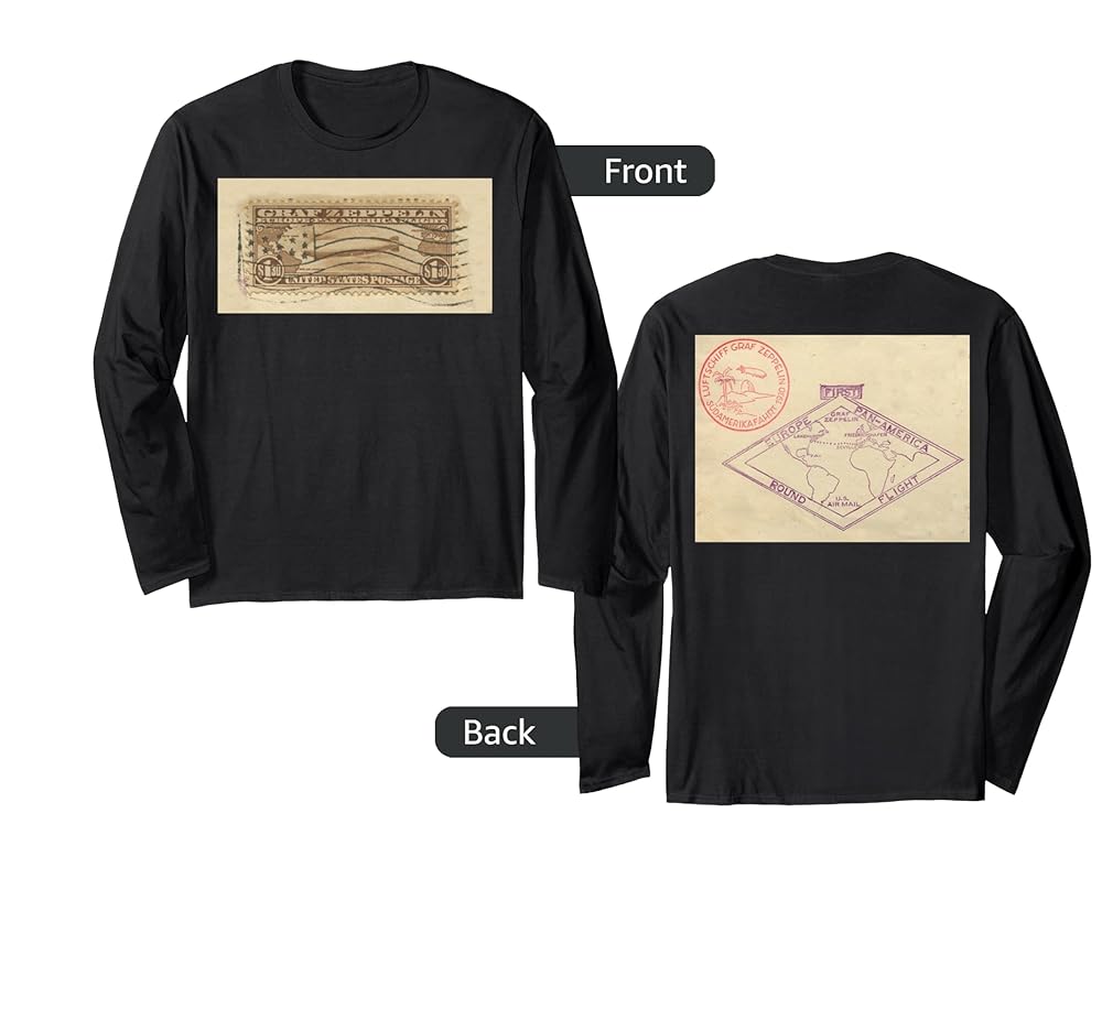 Vintage Zeppelin Travel Style Long Sleeve T-Shirt