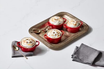 Le Creuset Stoneware Mini Round Cocotte, 8 oz., Flame - Image 6